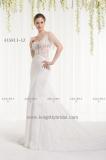 Lace Applique See-Through Bodice Sheath  WEDDING DRESS